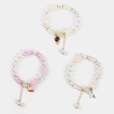 Girls Charm Beaded Bracelet | 3PCs