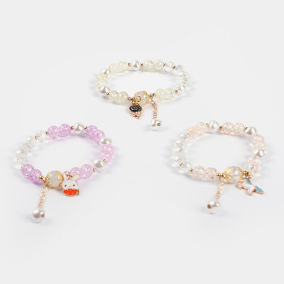 Girls Charm Beaded Bracelet | 3PCs