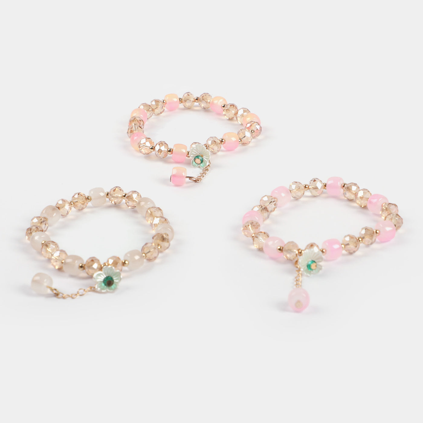 Girls Charm Beaded Bracelet | 3PCs