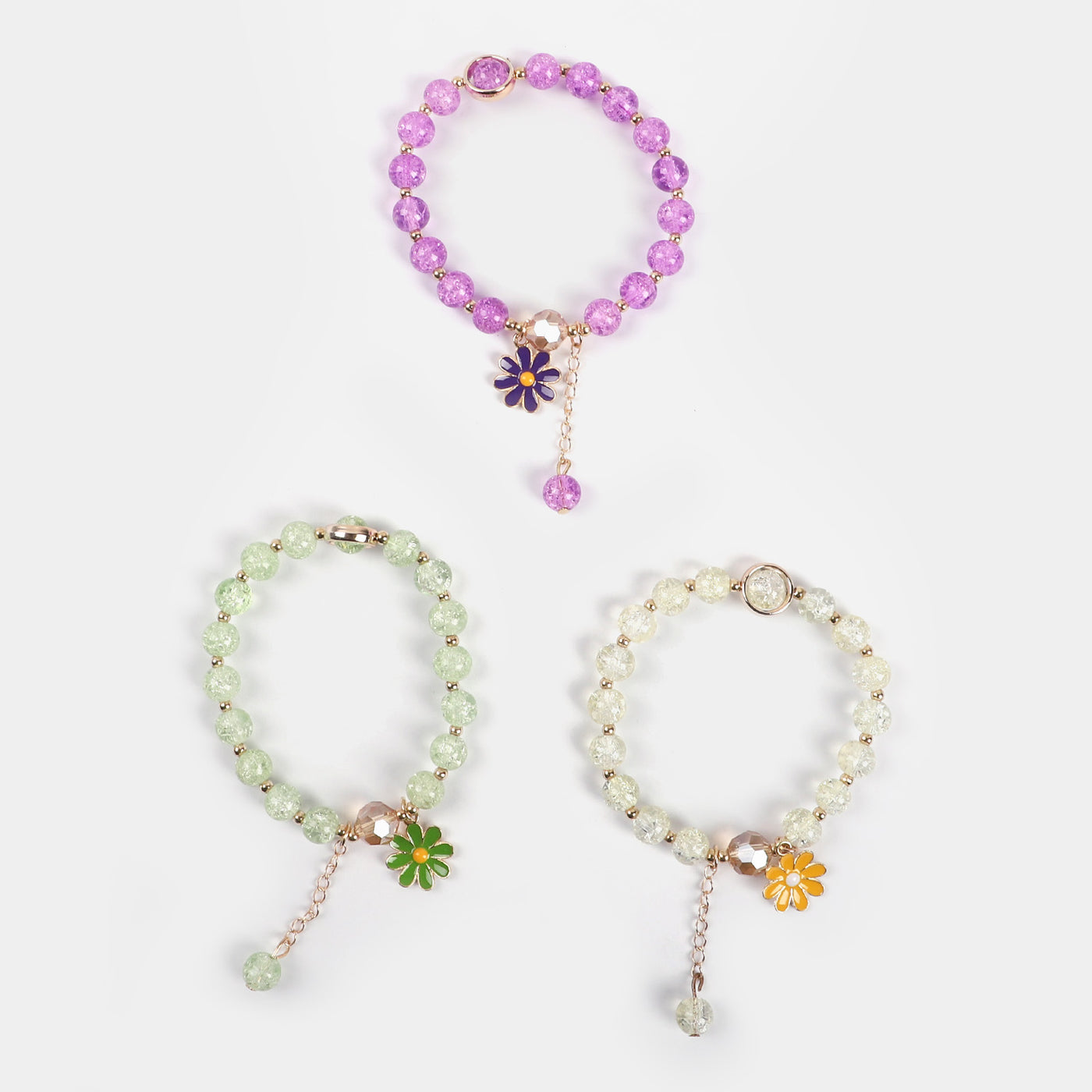 Girls Charm Beaded Bracelet | 3PCs