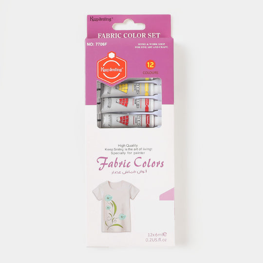 Keep Smiling Fabric Colors For Kids 12 colors