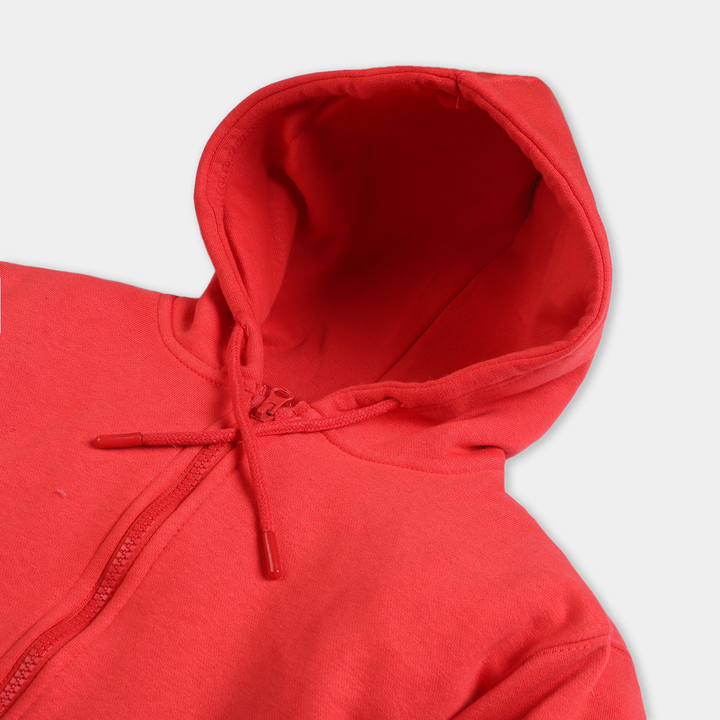 Girls Knitted Hooded Jacket - Red