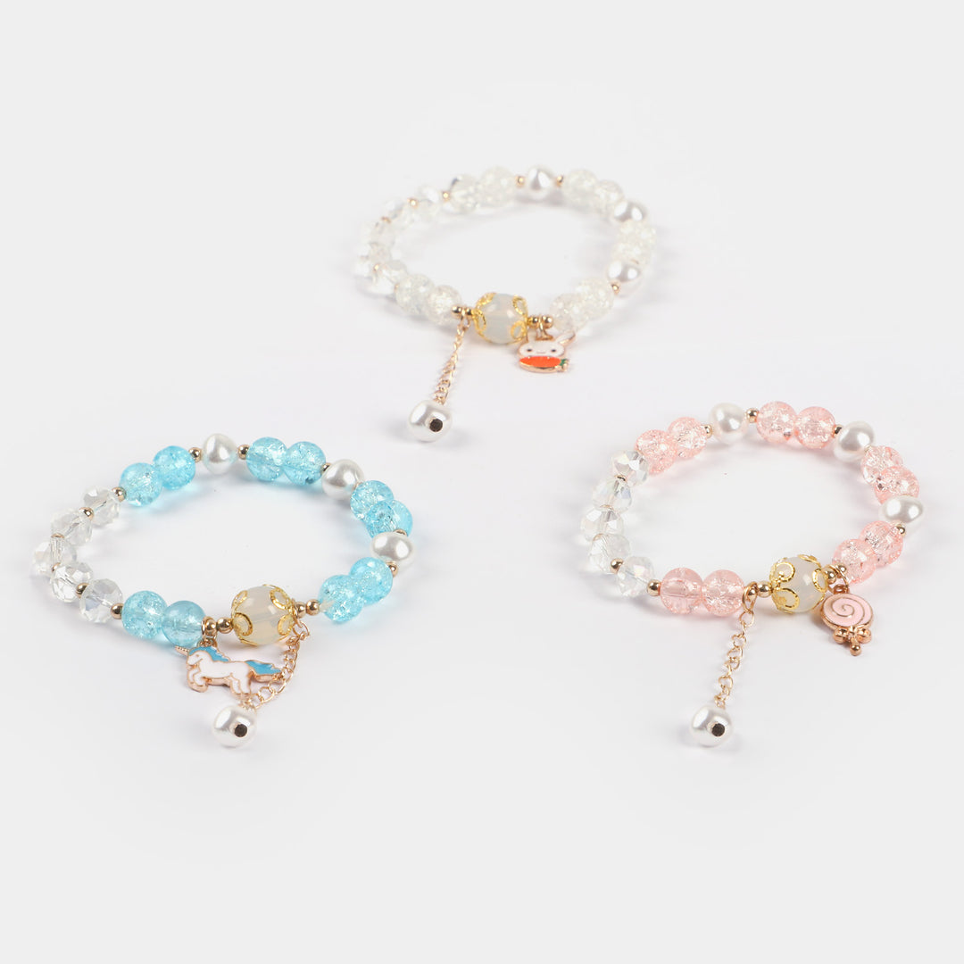 Girls Charm Beaded Bracelet | 3PCs