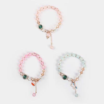 Girls Charm Beaded Bracelet | 3PCs