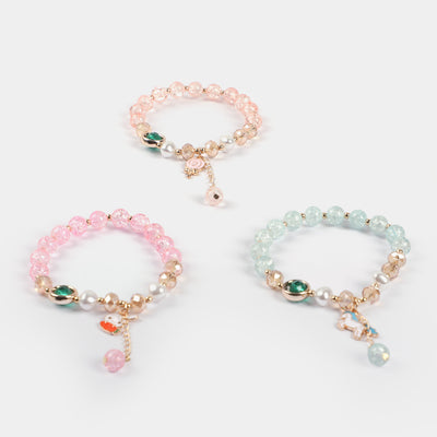 Girls Charm Beaded Bracelet | 3PCs