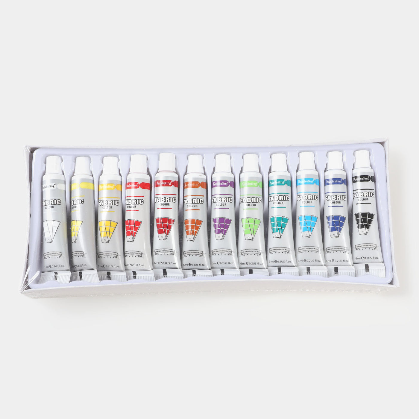 Keep Smiling Acrylic Color Set For Kids - 12 Colors