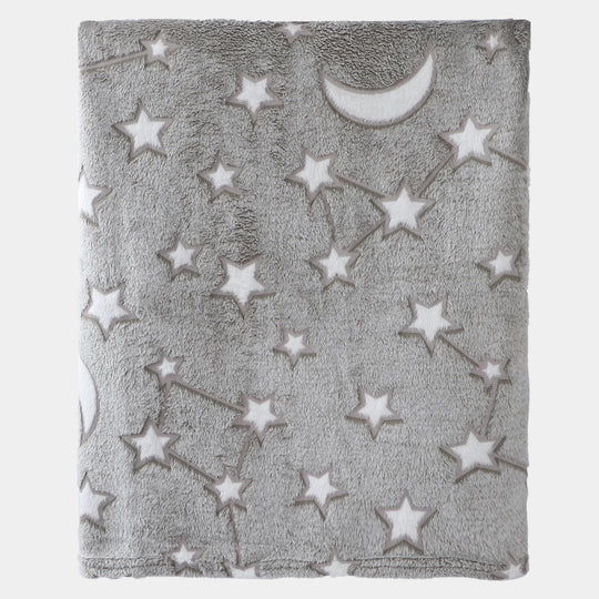 Kids Blanket Lumina Glow In The Dark | 80x155cm -GRAY