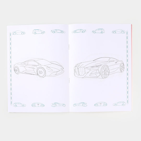 Modern Cars Coloring Book (PB)