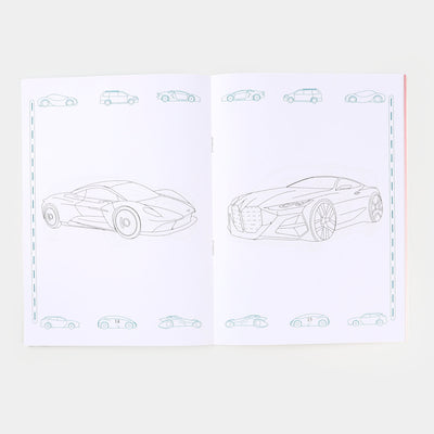 Modern Cars Coloring Book (PB)