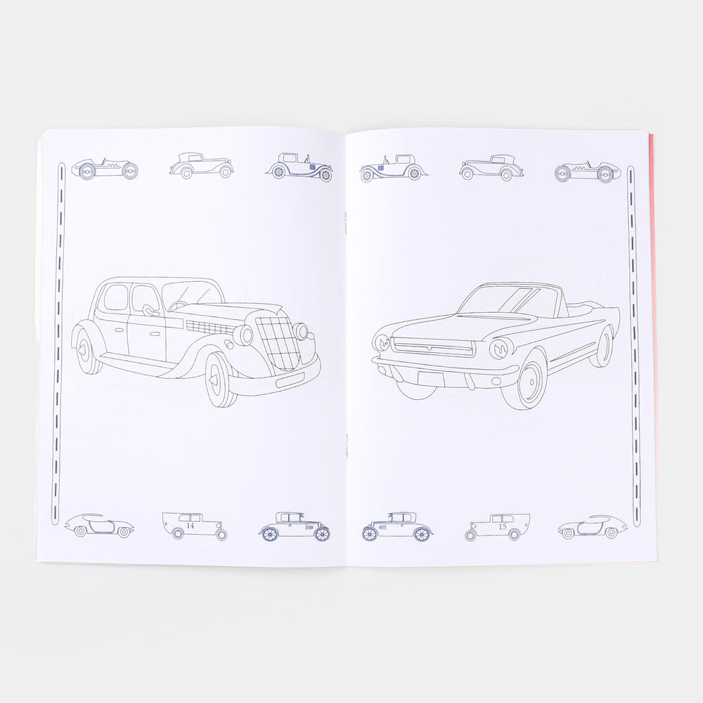 Vintage Cars Coloring Book (PB)