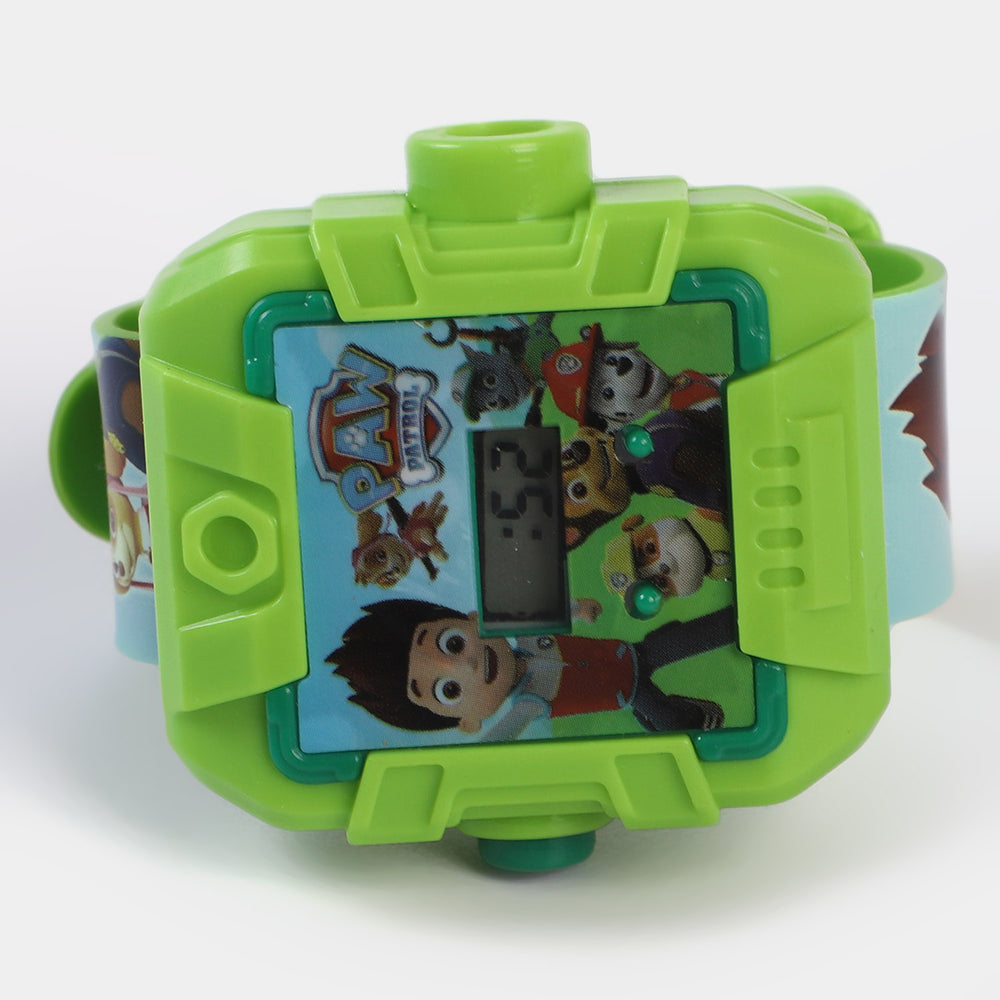 Character Projector Wrist Watch For Kids