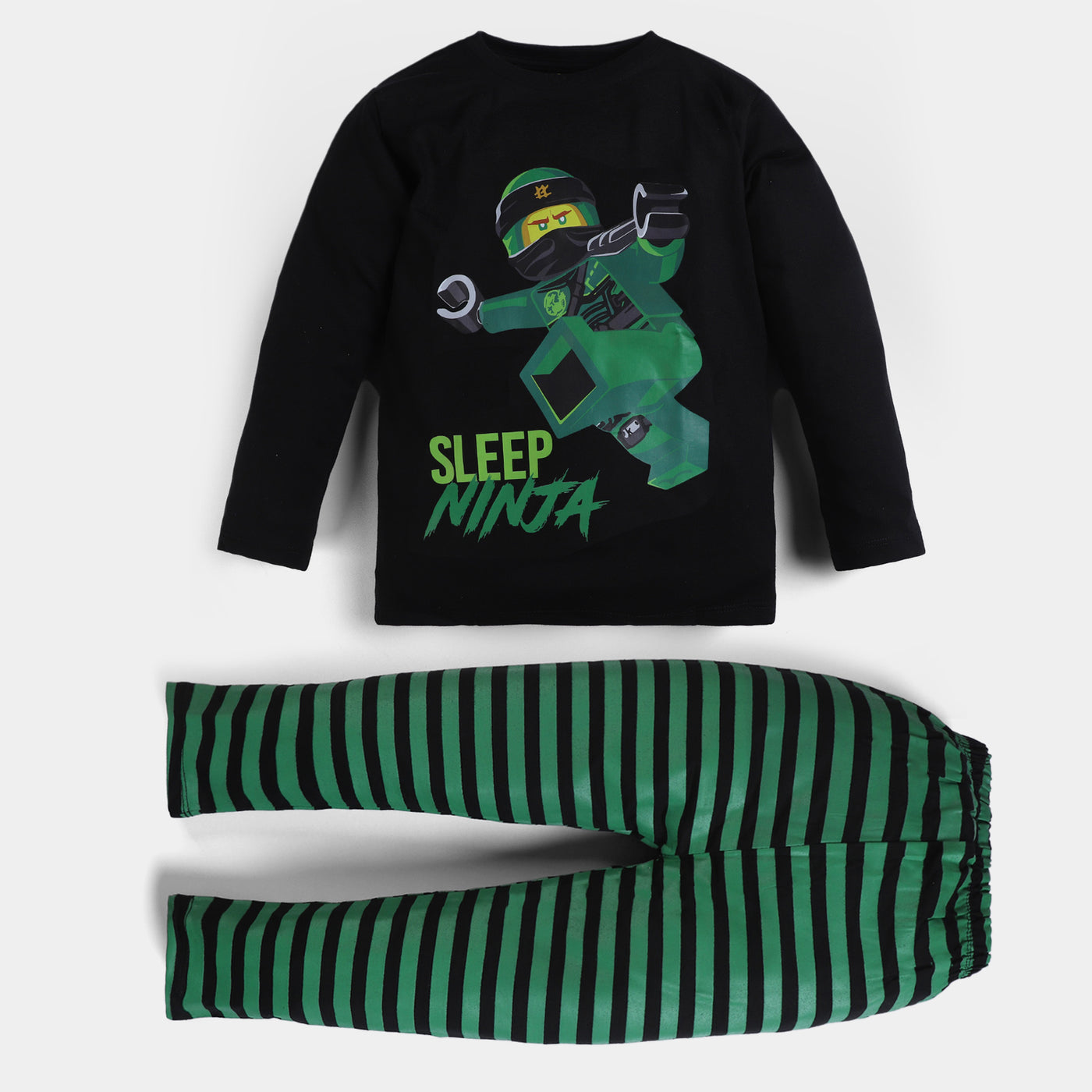 Boys Knitted NightWear Suit Sleep Ninja-BLACK