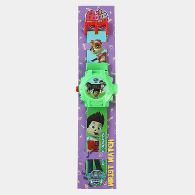 Character Projector Wrist Watch For Kids