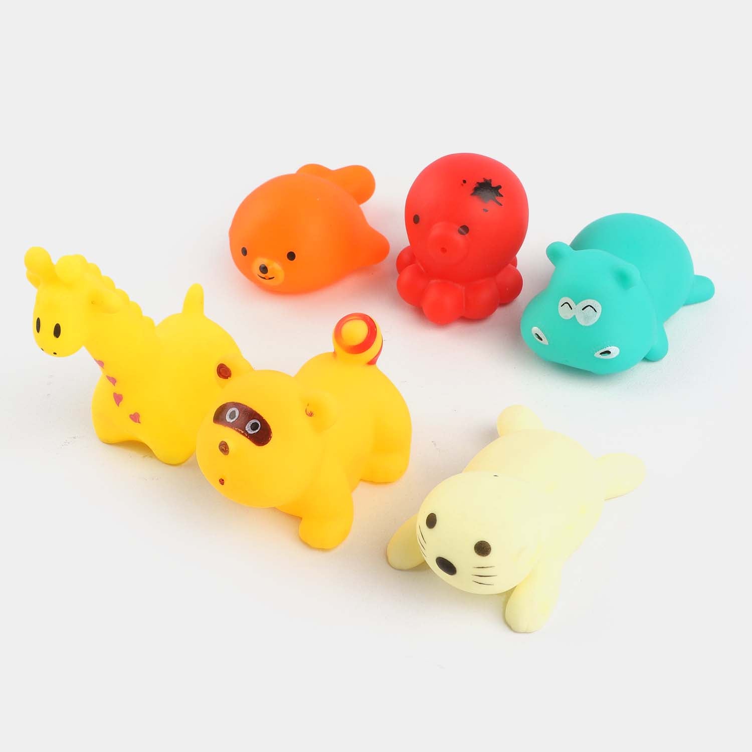 Multi-Color Rubber Soft Toys | 6PCs Price in Pakistan | Bachaa Party