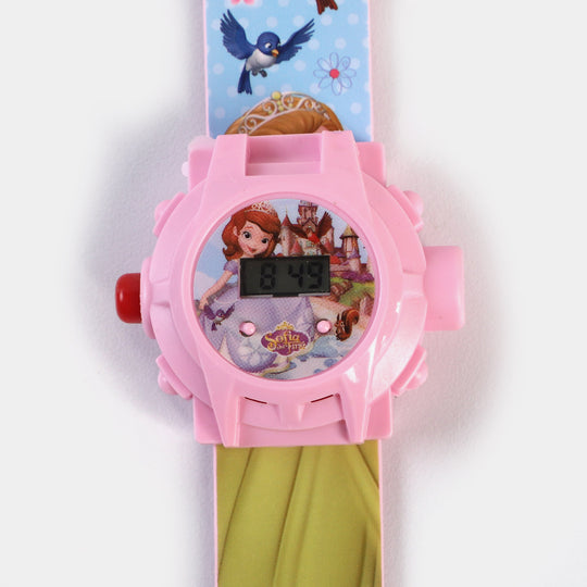 Character Projector Wrist Watch For Kids