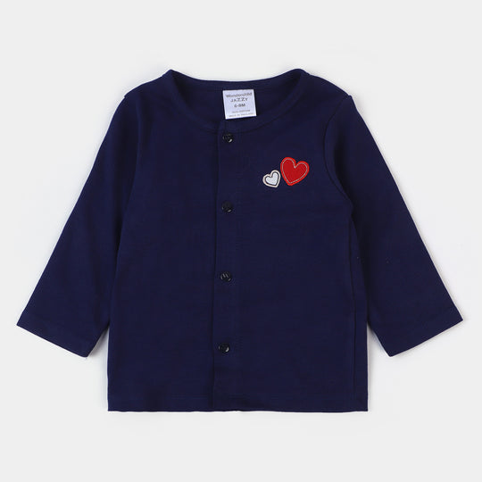 Infant Girls Cotton 3PCs Set -NAVY