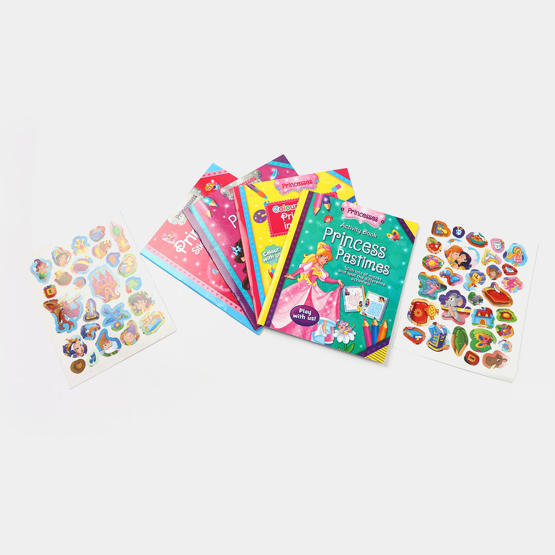 Princess Activity Books & stickers Pack For Girls