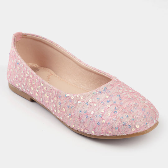 Girls Pumps 1260-Pink