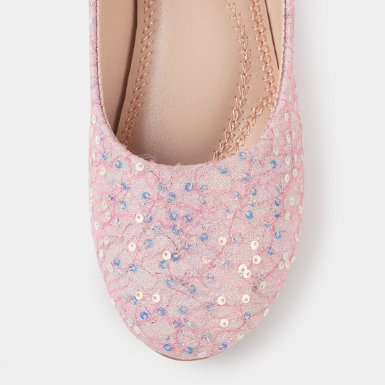 Girls Pumps 1260-Pink