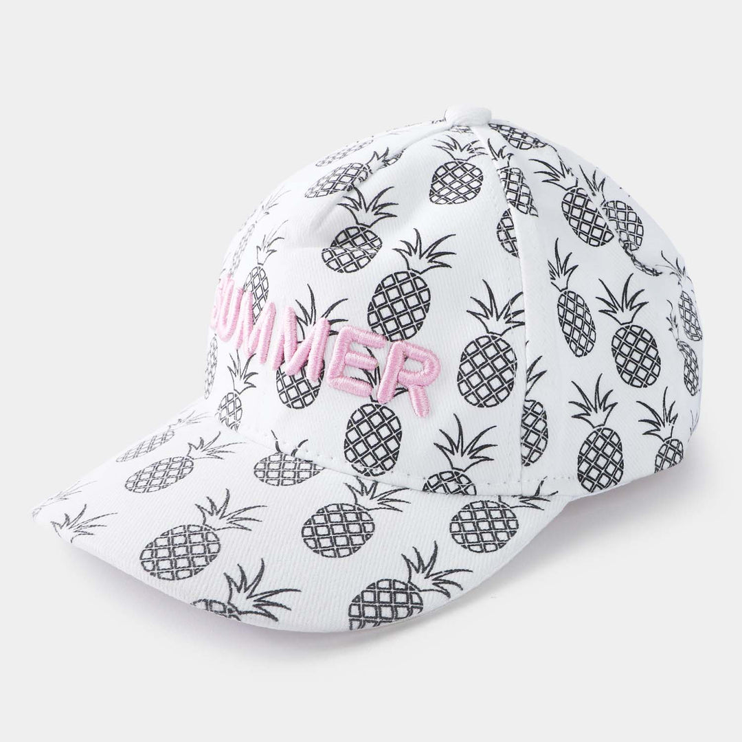 Girl Cap Summer-White