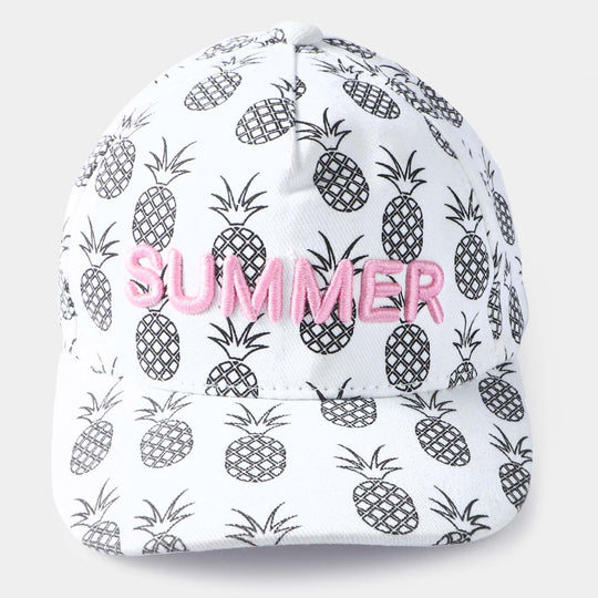 Girl Cap Summer-White