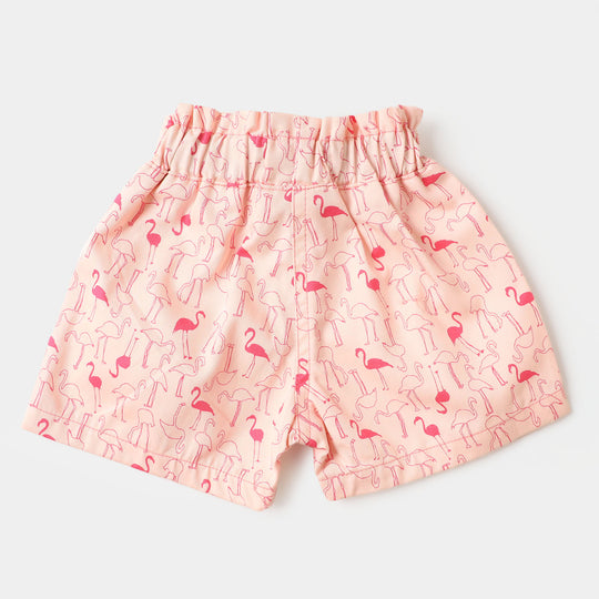 Infant Girls 2PC Suit Flamingo - Off-White