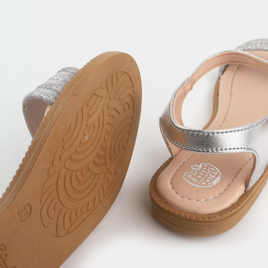 Girls Sandals 203-74-SILVER