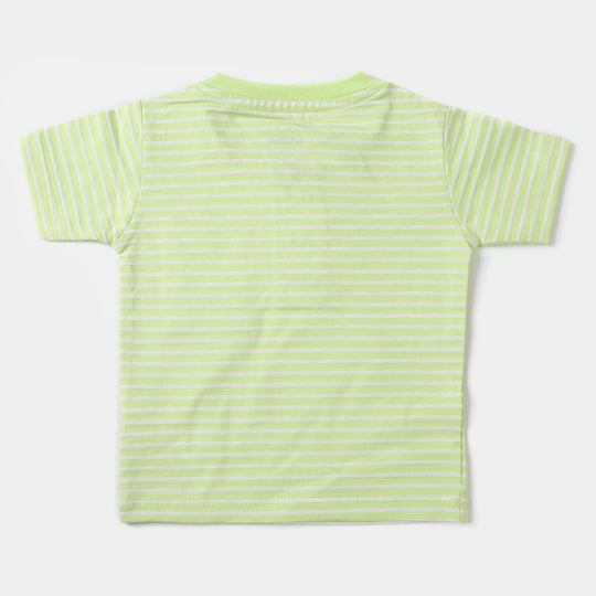 Infant Boys Set 2 Pc Suit Neon Stripe - Neon