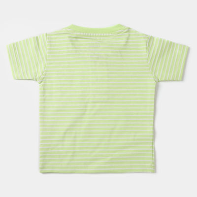 Infant Boys Set 2 Pc Suit Neon Stripe - Neon