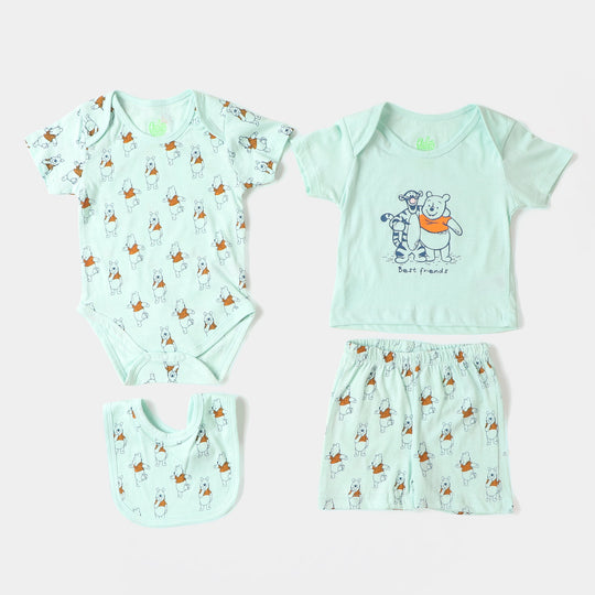 Infant Unisex 4 Piece Set Best Friends - Green