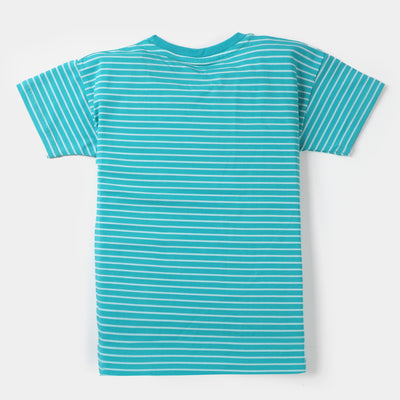 Boys T-Shirt Make It Awesome  - Ceramic Blue