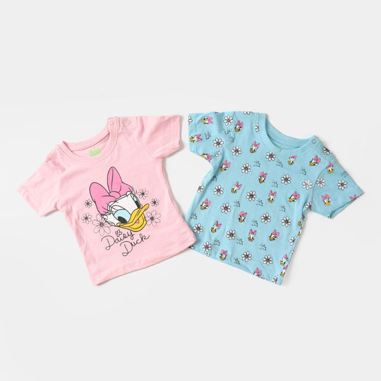 Infant Girls Cotton Set 2 PC Character - Candy Pink