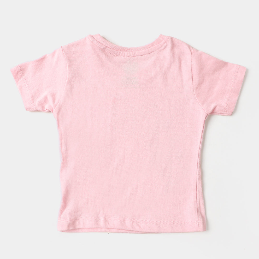 Infant Girls Cotton Set 2 PC Character - Candy Pink