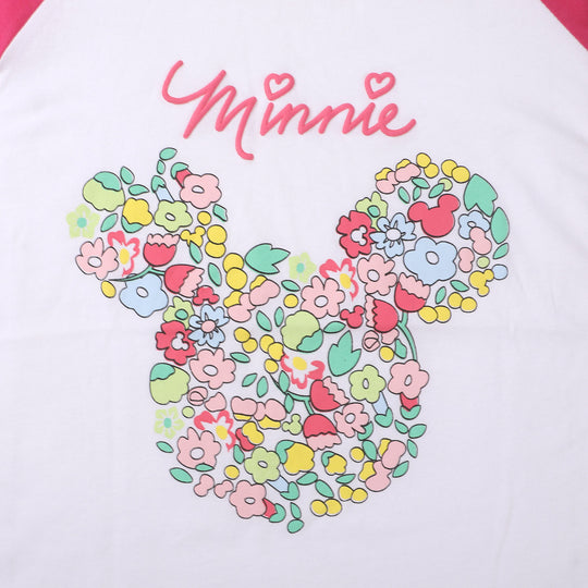 Girls T-Shirt Flower - White