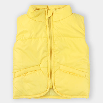 Infant Boys Quilted Jacket Basic S/L-F.Yellow