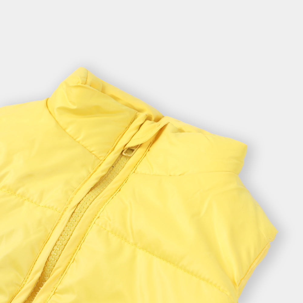 Infant Boys Quilted Jacket Basic S/L-F.Yellow