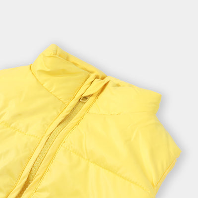 Infant Boys Quilted Jacket Basic S/L-F.Yellow