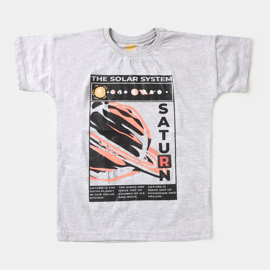 Boys Cotton T-Shirt Solar - Grey