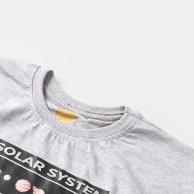 Boys Cotton T-Shirt Solar - Grey