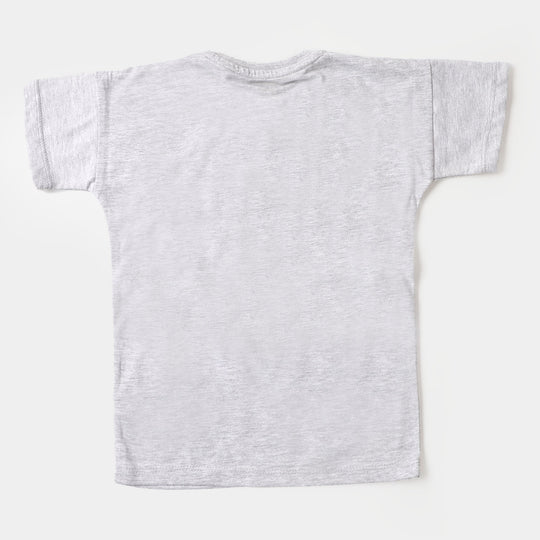 Boys Cotton T-Shirt Solar - Grey