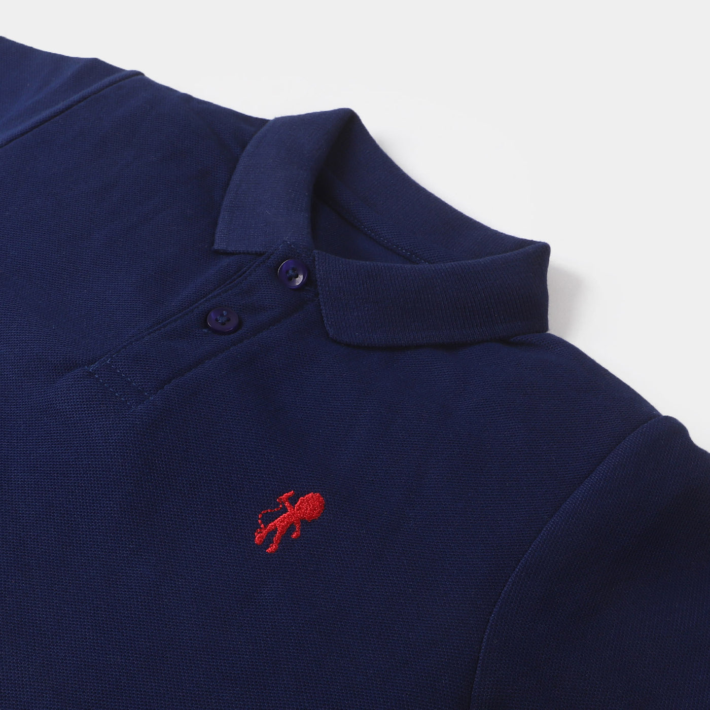 Boys Basic Polo T-Shirt - NAVY