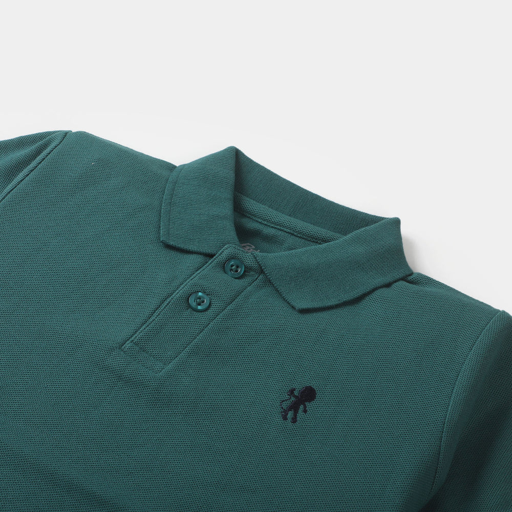 Boys Basic Polo T-Shirt - TealG reen