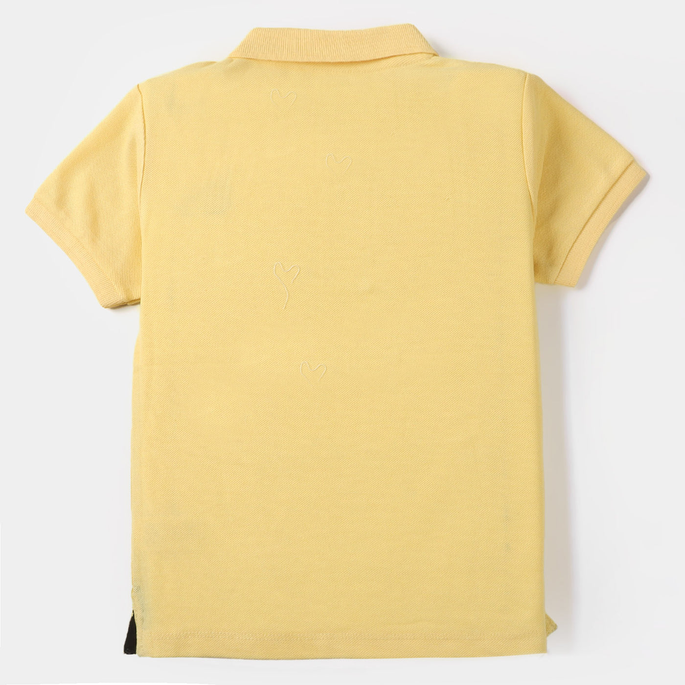 Boys Basic Polo T-Shirt - Lemon