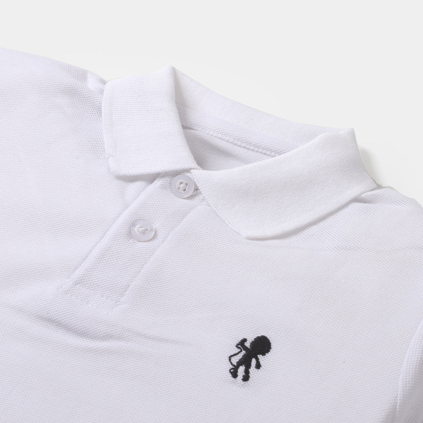 Boys Basic Polo T-Shirt - White