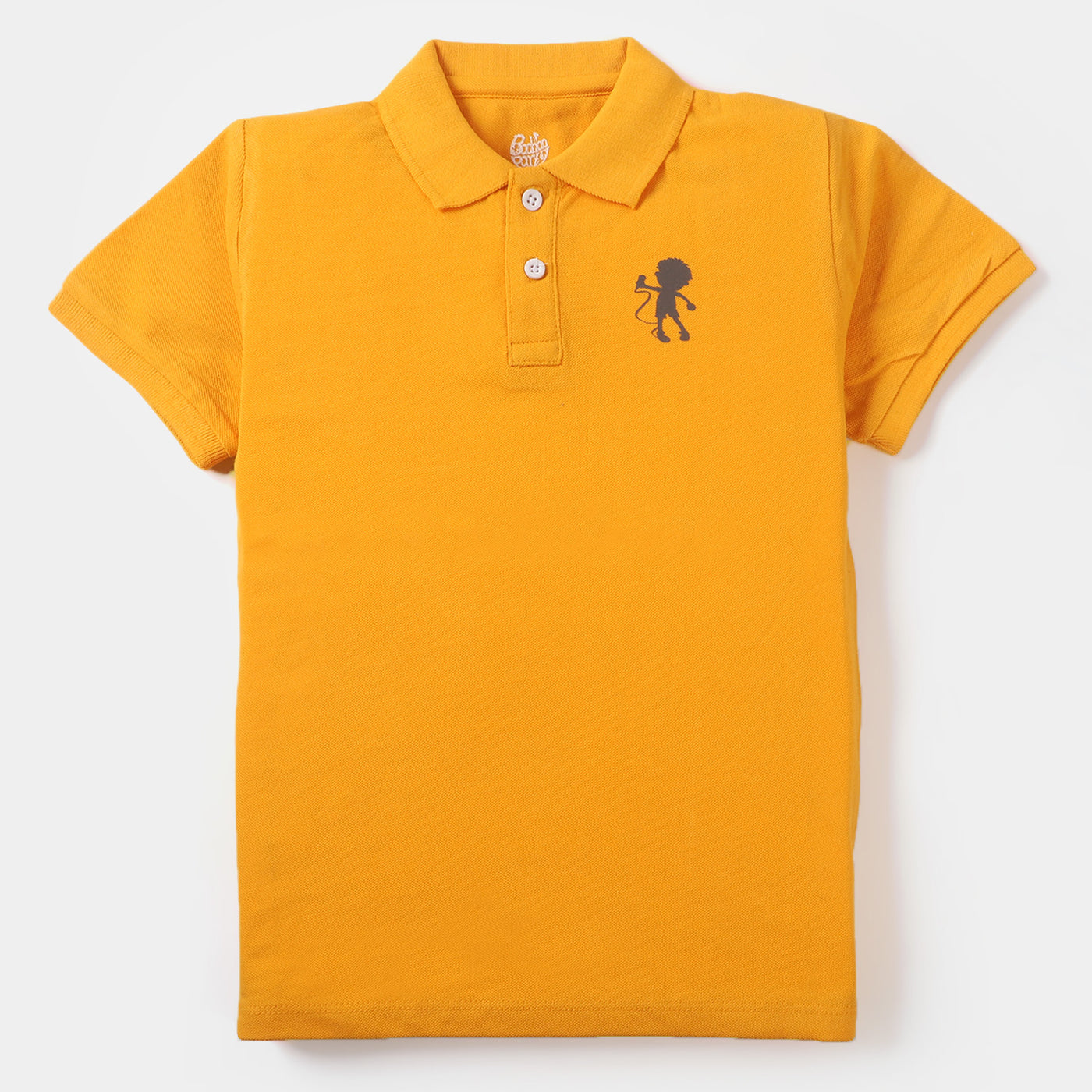 Boys Cotton Polo Basic T-Shirt - Citrus