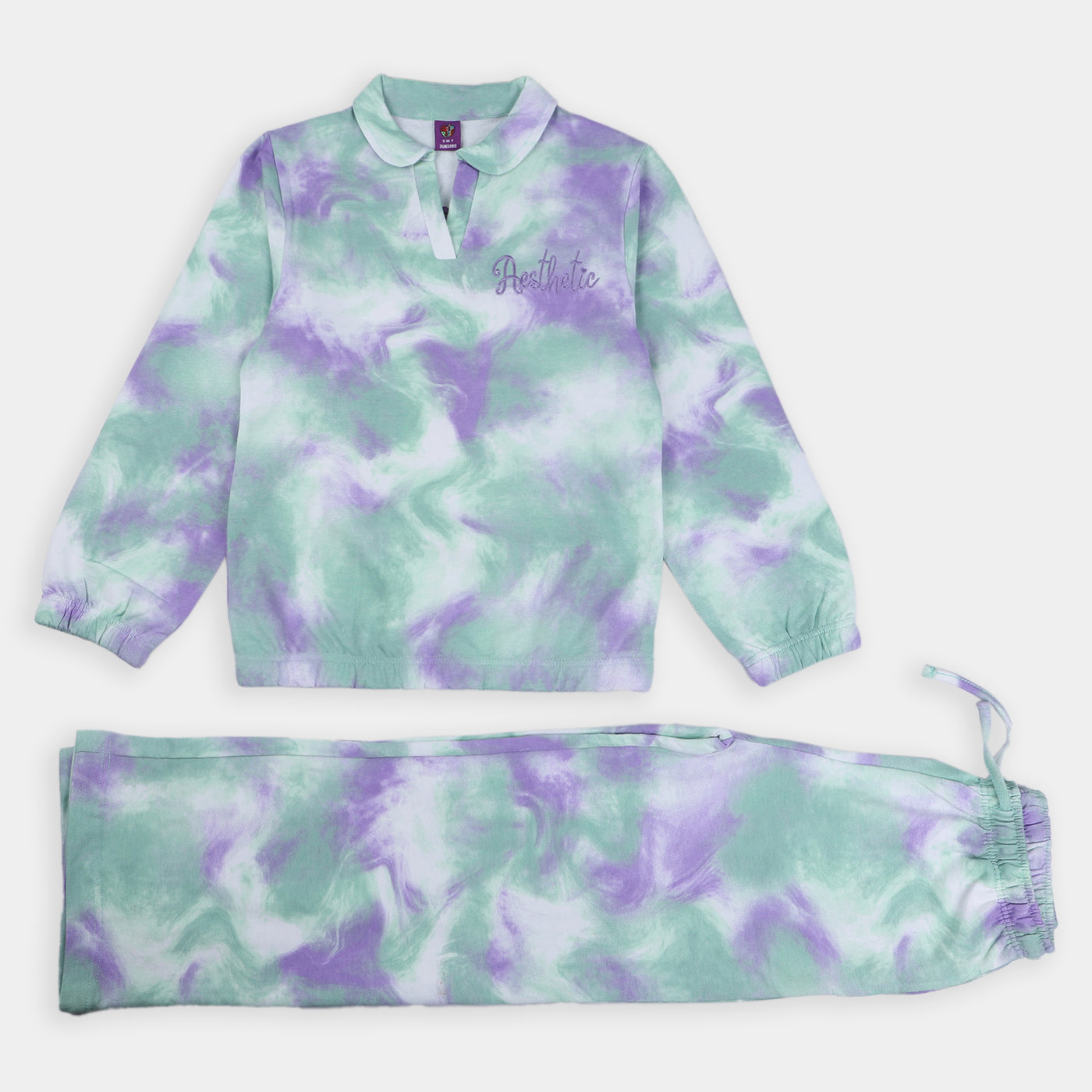 Girls Fleece 2 Piece Suit Aesthetics-G.Tie Dye