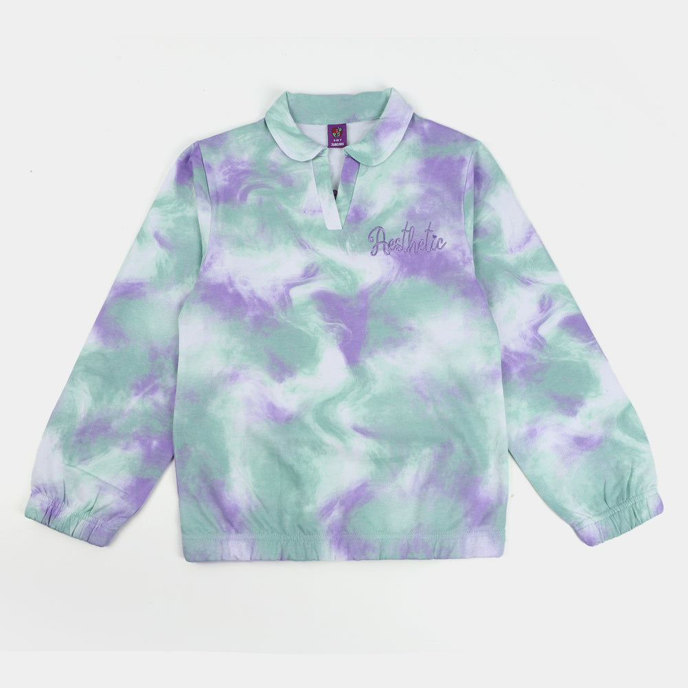 Girls Fleece 2 Piece Suit Aesthetics-G.Tie Dye