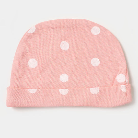 Baby Round Cap | Polka Dot