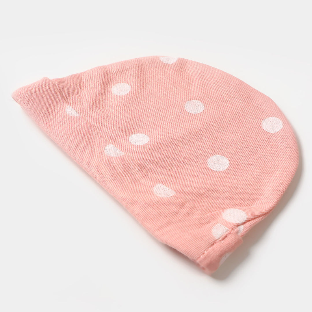 Baby Round Cap | Polka Dot