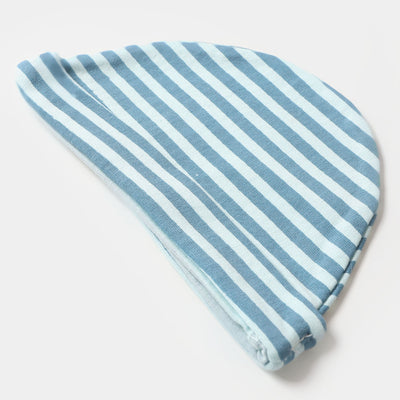 Baby Round Cap | Little Dino Stripe